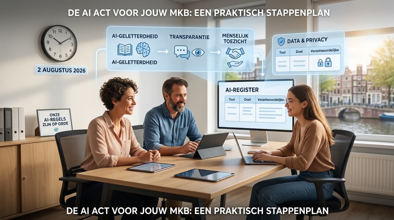 De AI Act komt eraan — wat jij als ondernemer moet regelen voor augustus 2026
